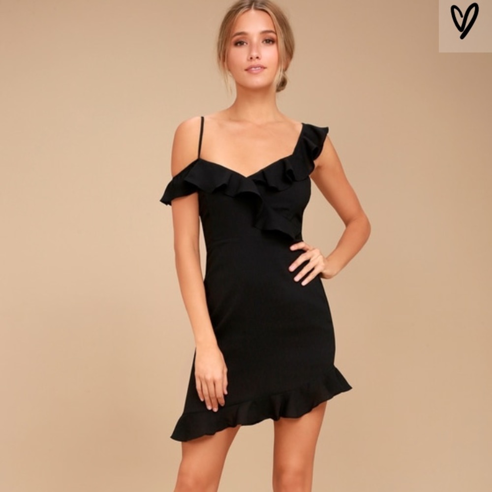 Lulu’s Myth Maker Dress Black NWT